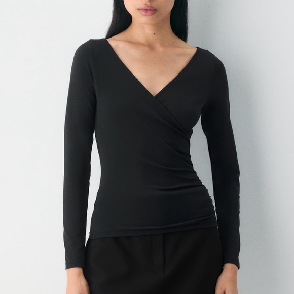 Wilfred Tops - Wilfred Long Sleeve V-Neck Wrap Top